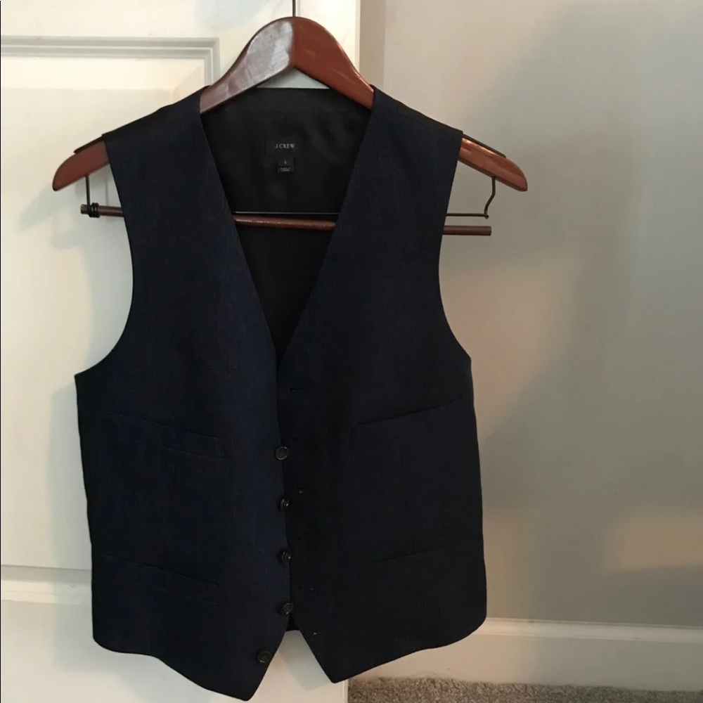 J. Crew Ludlow Suit in Irish Linen - Indigo